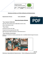 Monitoreo de Ruido en El Taller de Mecánica de Mantenimiento