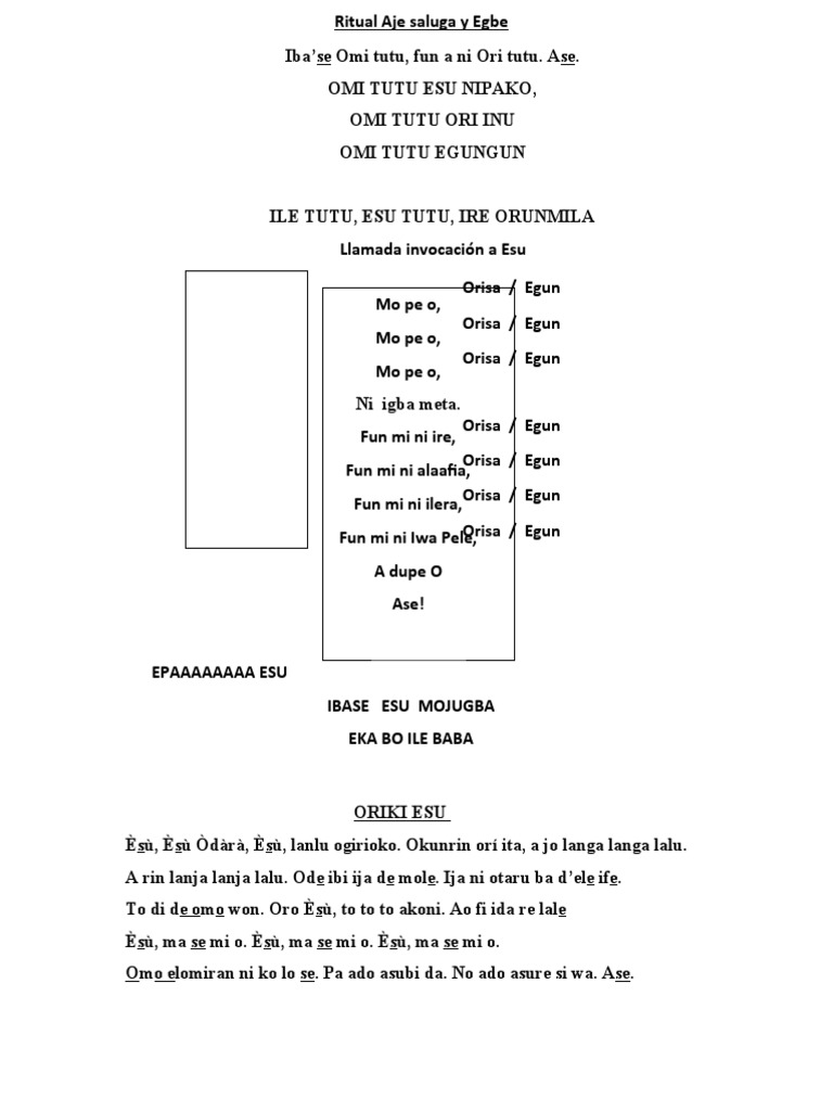 Ritual Aje Saluga y Egbe Orun | PDF | Religión étnica | Religiones ...