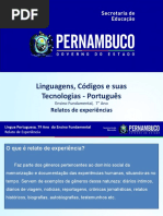 Relatos de experiências