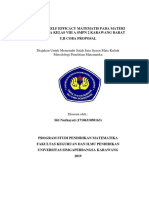 5D - Kualitatif - Analisis Self Efficacy Matematis Pada Statistika