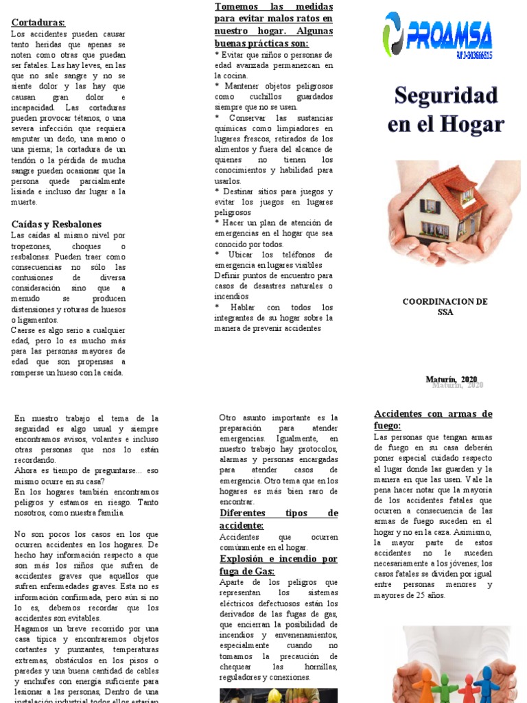 Prevención de Accidentes en el Hogar | PDF | Salud y bienestar | Medicina
