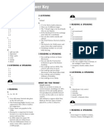 Answer Key: 2 Listening