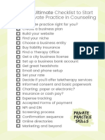 Private Practice Ultimate Startup Checklist PDF