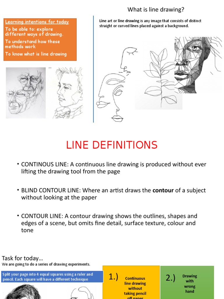 Exploring Line Drawing Techniques | PDF | Drawing | Art Media