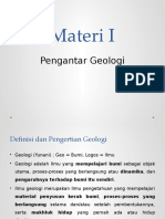 Materi I Geologi
