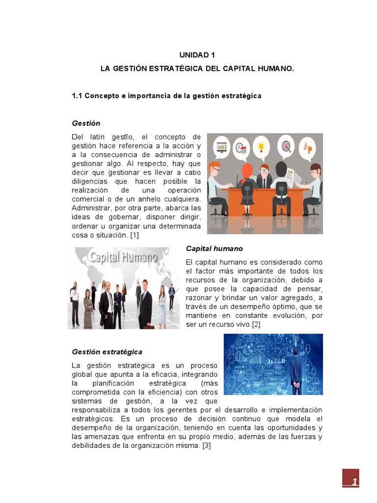 Importancia de la Gestión Estratégica del Capital Humano | PDF ...