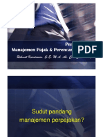 Perencanaan Pajak & Manajemen Pajak PDF