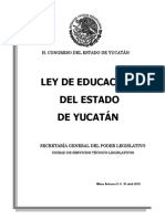 Ley de Educacion Del Estado de Yucatan