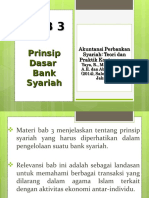 PRINSIP DASAR BANK SYARIAH