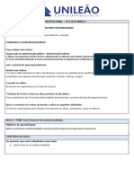 Plano de Estudo - Processo Constitucional - Semana de 16 A 20 de Marco