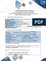 Guia de actividades y rubrica de evaluacion - Tarea  1-Resolver problemas y ejercicios de ecuaciones diferenciales de primer orden (1).pdf