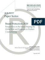 PAPER SERIES Brand Protection 2020 Perspectives On The Issues Shaping The Global Risk and Response To Product Counterfeiting