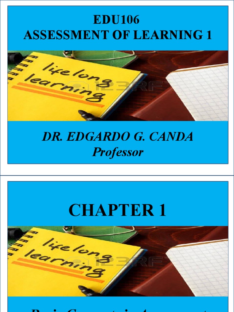 Chapter 1 Basic Concepts in Assessment | PDF | Educational Assessment ...