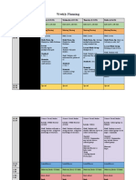 Weekly Planning 1