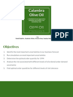 Calambra Olive Oil Simulation