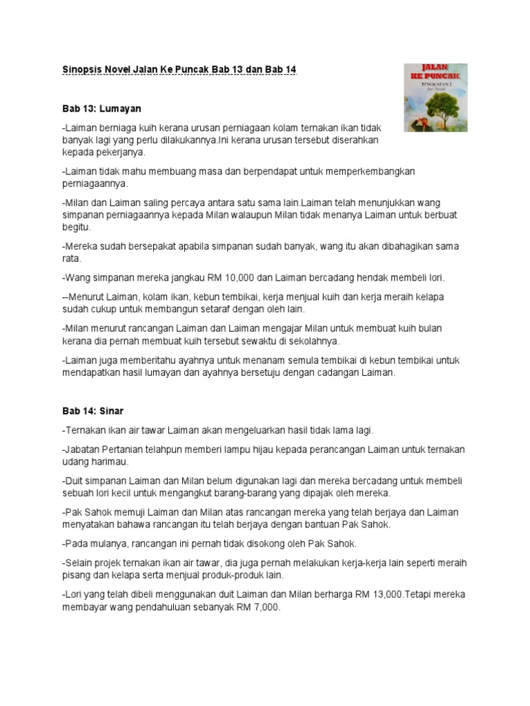 Jalan Ke Puncak Sinopsis