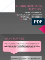 Materi Rank Dan Basis Matriks