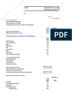 DCF Analysis for Robertson Tool Company