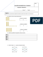 Diagnóstico numeración 2º semestre 2º básico