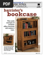 WoodPlans Online - Barrister's Bookcase