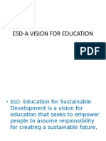 ESD-A VISION FOR EDUCATION Last Report