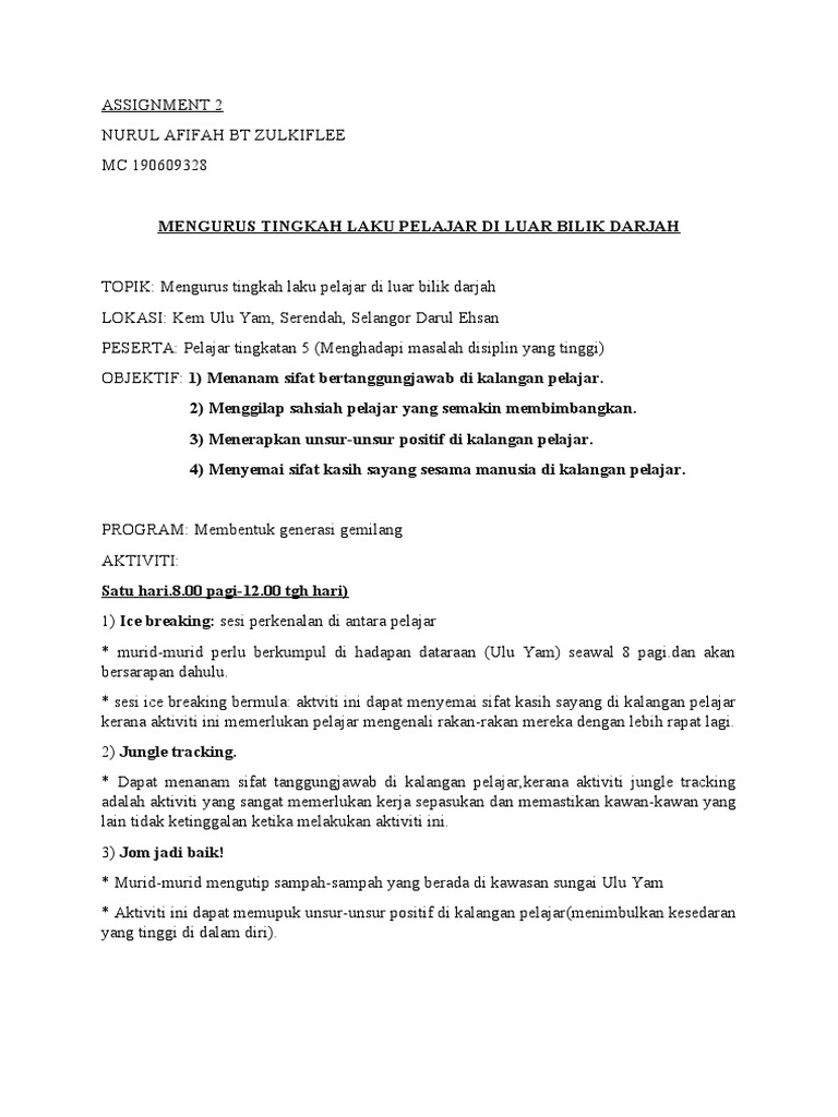 Assignment 2 Dr Johari Pdf