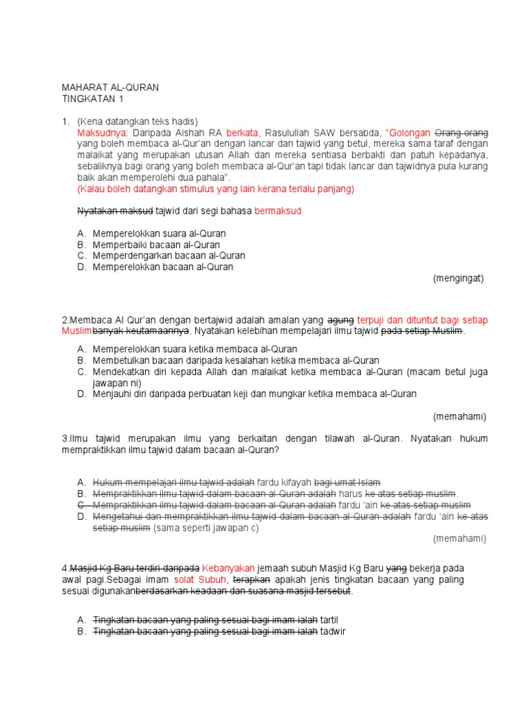 Maharat T1 Soalan Jsu Pdf
