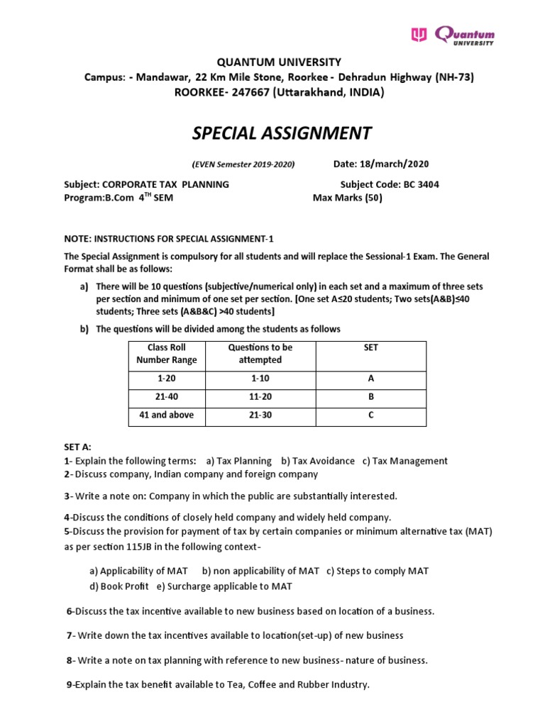Corporate Tax Planning - 2 | PDF | Tax Avoidance | Taxes