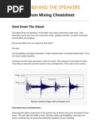 Drum Mixing Cheatsheet