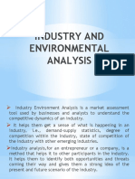 Industry and Environmental Analysis
