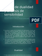 Teoria de La Dualidad y Analisis de Sensibilidad