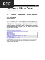 Hardware White Paper Hardware White Paper: FAT: General Overview of On-Disk Format