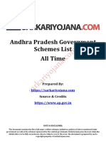 Andhra Pradesh Schemes List PDF