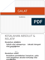 Kesalahan Absolut dan Relatif