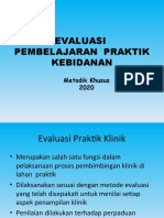 Evaluasi Pembelajaran Klinik