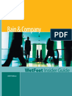 WetFeet - Bain and Company - The WetFeet Insider Guide (2005 Edition) (2004) PDF