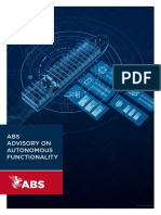 ABS Advisory On Autonomous Functionality