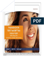 Preparation For The TOEFL and GRE Tests PDF