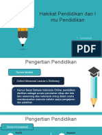 Hakikat Pendidikan Dan Imu Pendidikan