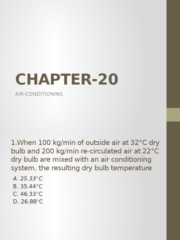 Air Conditioning Calculations and Insights | PDF | Humidity | Relative ...