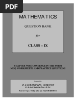 Maths Class Ix Question Bank PDF