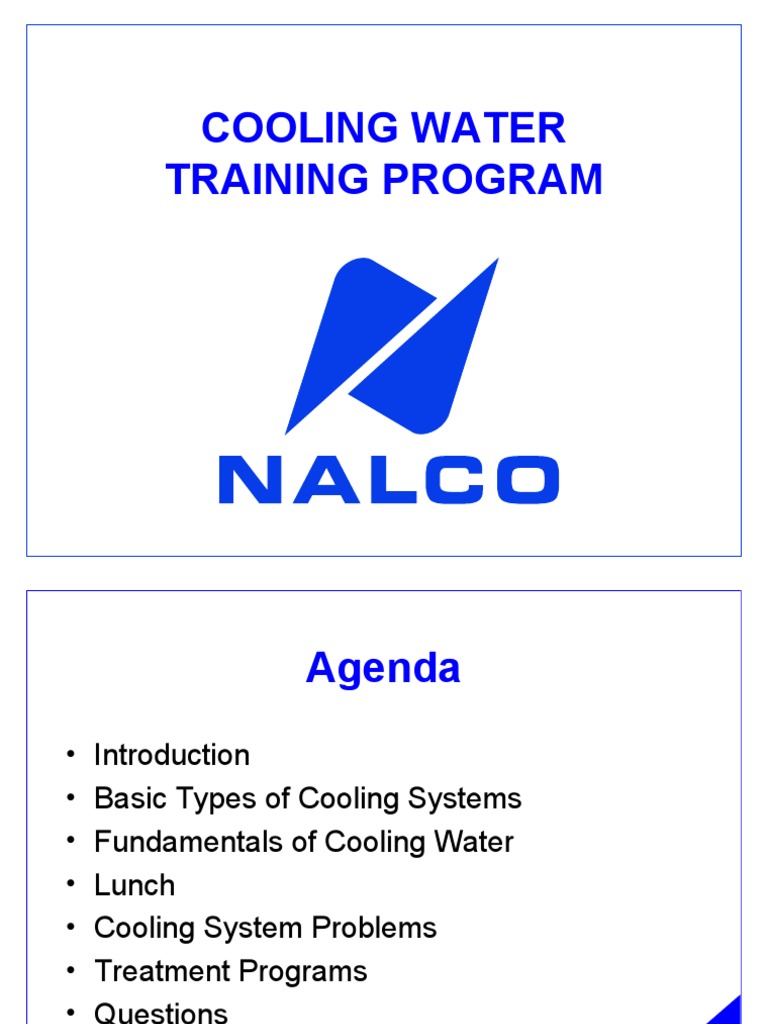 Cooling Water Treatment Training Guide | PDF | Corrosion | Alkalinity