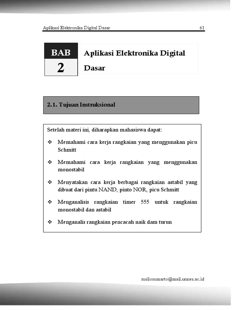 Aplikasi Multivibrator dalam Elektronika | PDF | Komputer