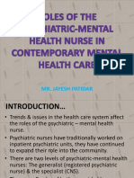 rolesofthepsychiatric-mentalhealthnurseincontemporarymentalhealthcare-130412231432-phpapp02
