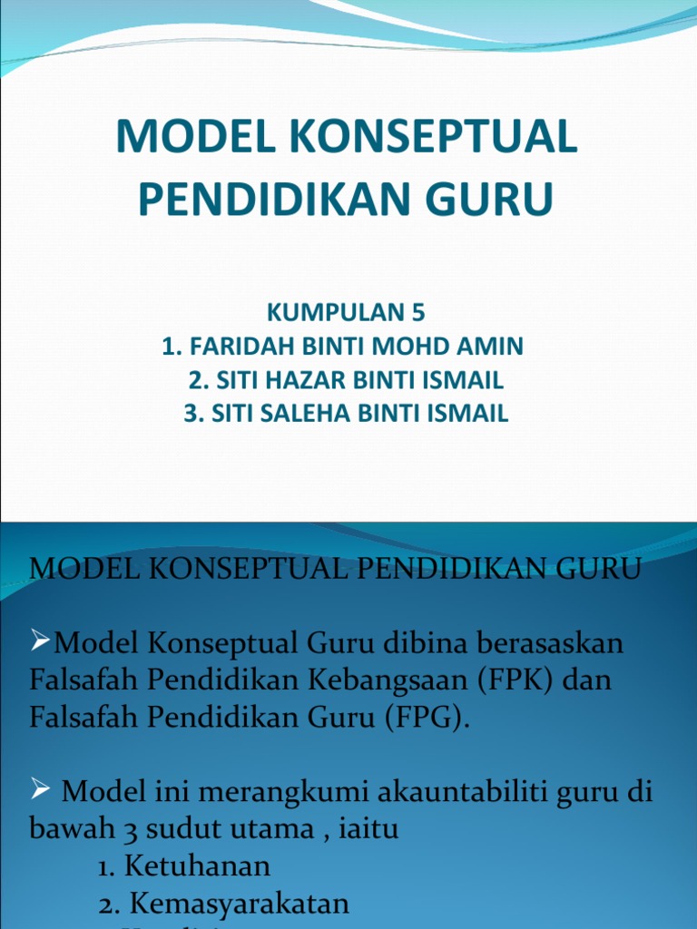 Model Konseptual Pendidikan Guru  PDF