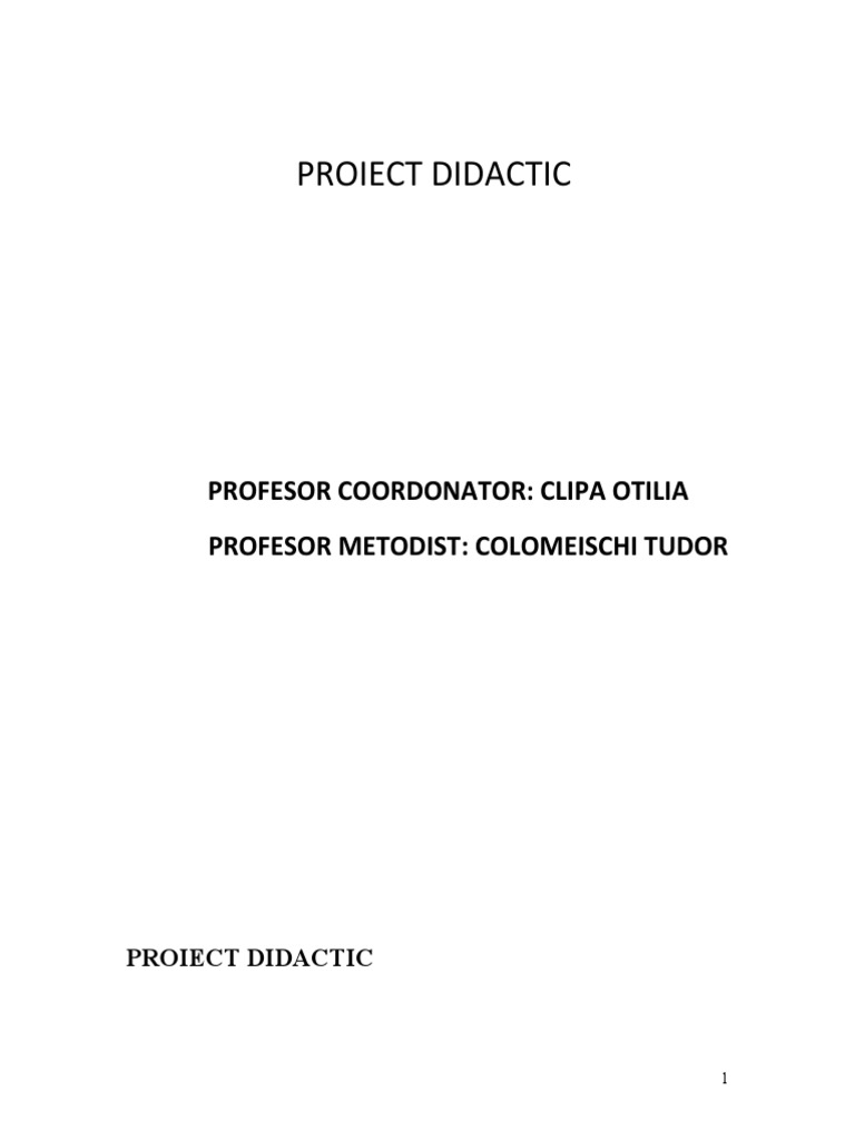 Proiect Matematica | PDF