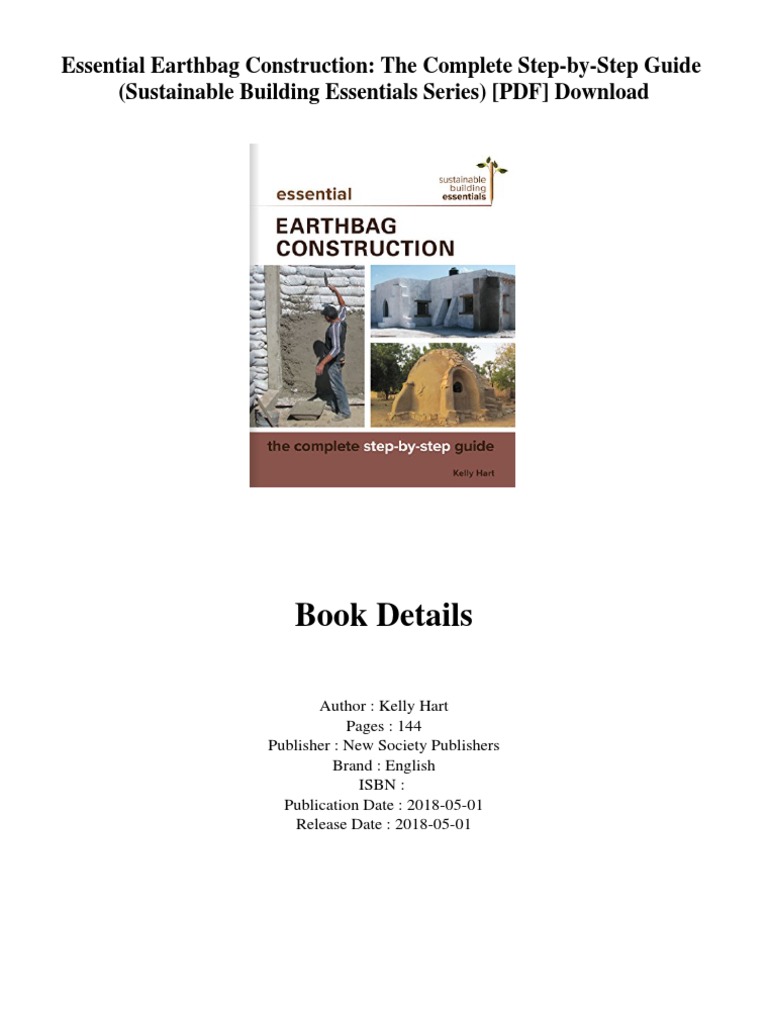Essential Earthbag Construction Guide | PDF | Sustainable Building ...