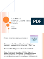 Lecture 2 Simple Regression Model