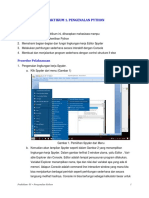 PRAKTIKUM 01 Pengenalan - Python
