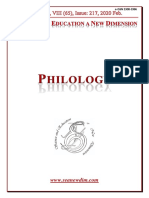 SCIENCE and EDUCATION a NEW DIMENSION PHILOLOGY Issue 217